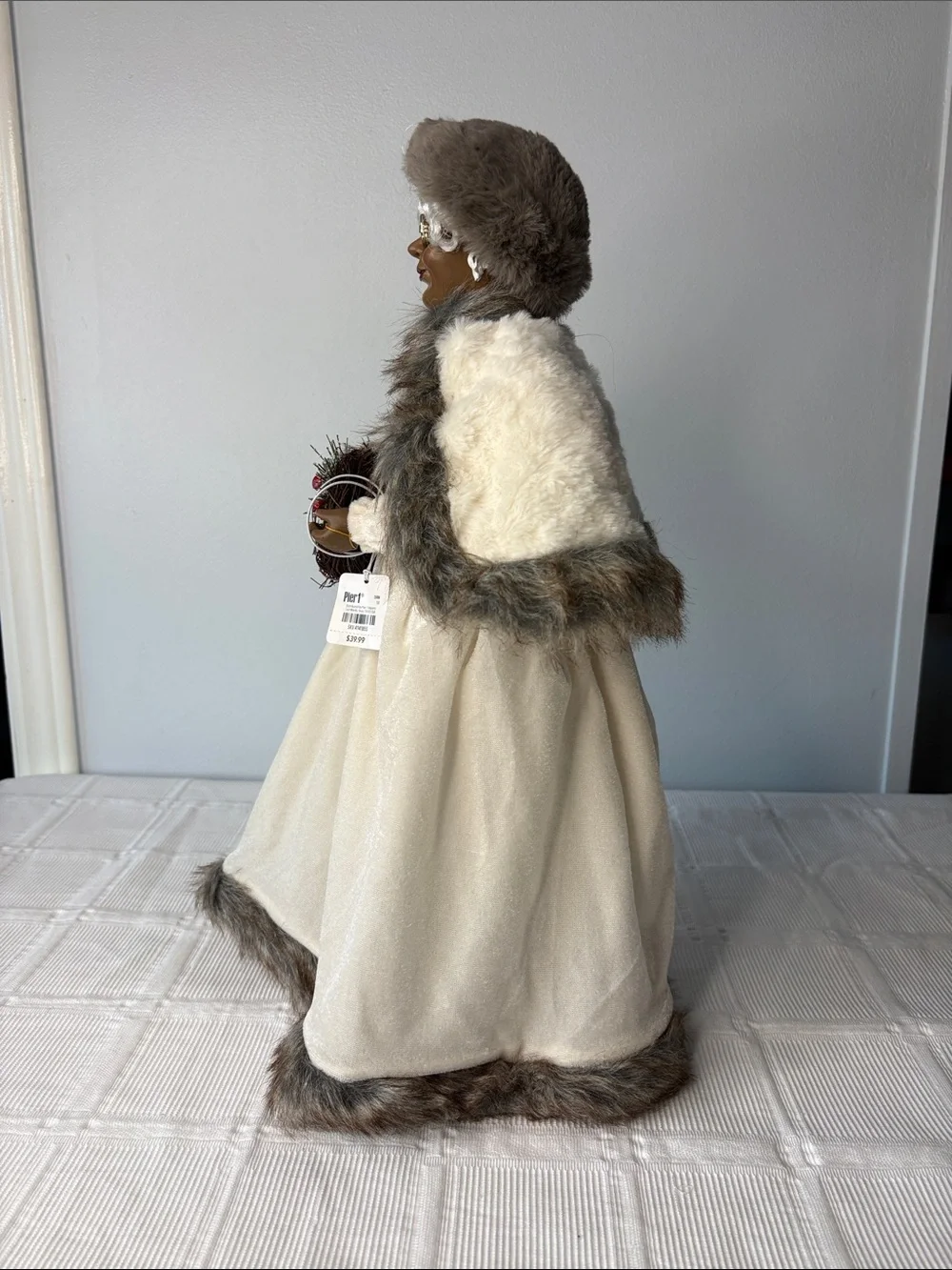 Pier 1 Imports African American Mrs. Claus Holiday Doll 17”